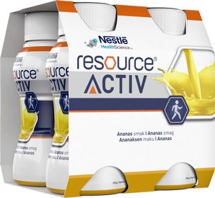 Resource Activ Ananassmak Näringsdryck 4 x 200 ml