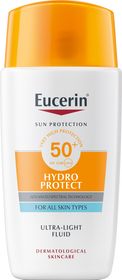 Eucerin Sun Hydro Protect SPF50+ Solskydd för ansiktet med lätt formula 50 ml