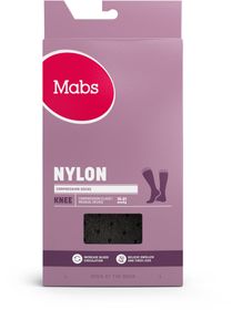 Mabs Nylon Knästrumpa 140 Denier Svart prickig XL 1 par