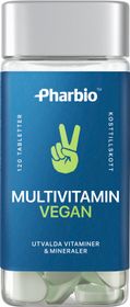 Pharbio Multivitamin Vegan Tabletter 120 st