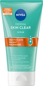 NIVEA Derma Activate Scrub Ansiktsskrubb för oren och fet hud 150 ml