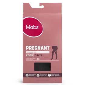 Mabs Nylon Gravidtights 140 Denier Svart Storlek XL Kompressionsstrumpbyxa 1 st