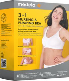 Medela 3-i-1 Amnings Pumpnings-Bh Svart XXL Amnings BH 1 st