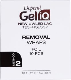 Depend Gel iQ Removal Wraps Foil 10 pcs Nagelkosmetik 10 st