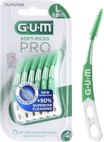 GUM Soft-Picks Pro Large Mellanrumsborste Gummi 60 St