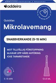 Addeira Quicklax Mikrolavemang Tub 12 x 5ml
