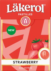 Läkerol Strawberry 75 g Sockerfria pastiller 75 g