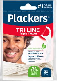 Plackers Tri line Tandtrådsbyglar 30 st
