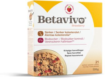 Betavivo Strawberry Havreflingor 506 g