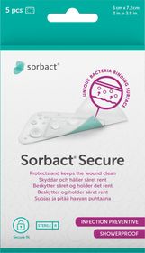 Sorbact Secure 5x7.2 cm Plåster 5 st