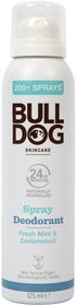 Bulldog Fresh Mint & Cedarwood Spray Deodorant Aluminiumfri deodorant 125 ml