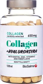 Biosalma Collagen + hyaluronsyra Kosttillskott 120 st