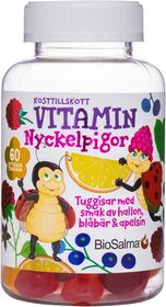 BioSalma Multivitamin gummy nyckelpiga Kosttillskott 60 st