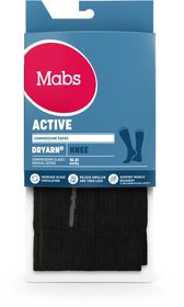 Mabs Active Dryarn Knästrumpa Svart Storlek XL Kompressionsstrumpa 1 par