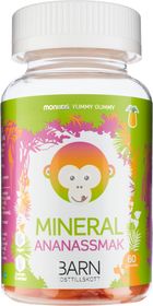 Monkids Mineral Ananas Kosttillskott 60 st