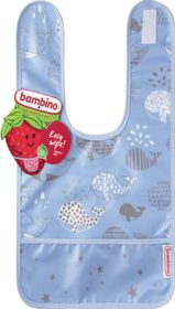 Bambino Easy wipe! Bib blue Haklappar 1 st