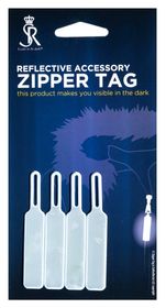 SoftReflector ZIP Pullers White Reflexer 4 st