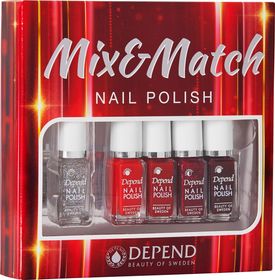 Depend Nail Polish 5-pack Nagellackskit 1 st