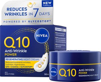 NIVEA Q10 Power Replenishing Night Cream Nattkräm med hyaluronsyra 50 ml
