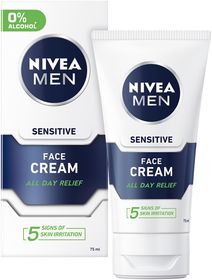 NIVEA MEN Sensitive Mosituriser Face Cream Ansiktskräm för irriterad hud 75 ml