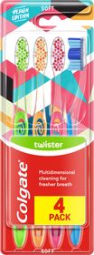 Colgate Tandborste Twister Soft Tandborstar 4 st