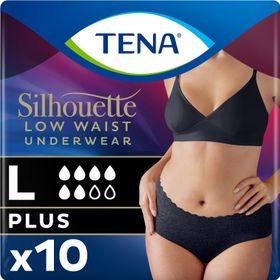 Tena Silhouette Plus L Black LW Inkontinensskydd 10 st