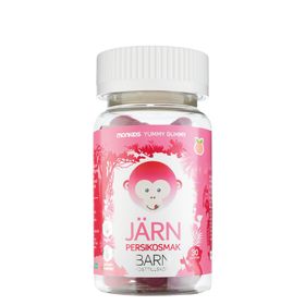 Monkids Barn Järn Persika Tuggbara gummies 30 st