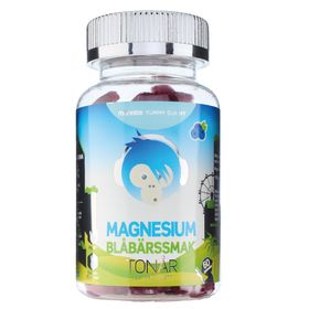 Monkids Magnesium Tonår Blåbär Kosttillskott 60 st