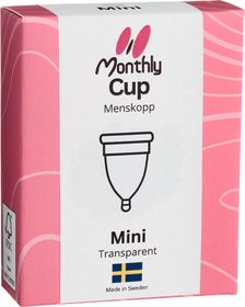 MonthlyCup Mini transparent Menskopp 1 st
