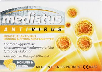 Medistus Antivirus sugtablett honung citron Sugtablett 10 st