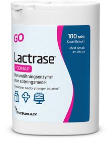 Lactrase GO Fodmap Sugtabletter 100 st