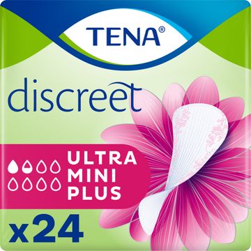 TENA Discreet Ultra Mini Plus Längre trosskydd 24 st