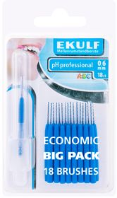 Ekulf PH Professional 0,6 mm Mellanrumsborste, 18 st