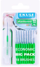 Ekulf PH Professional 0,8 mm Mellanrumsborste, 18 st