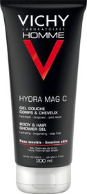 Vichy Homme Hydra Mag C Shower Gel Shower gel för män 200 ml
