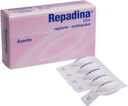 Repadina Plus 10 vagitorier á 10 mg