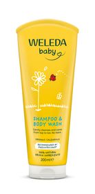 Weleda Calendula Shampoo & Body Wash Milt schampo och duschkräm för barn 200 ml