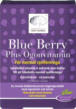 New Nordic Blue Berry Plus Tablett, 60 st