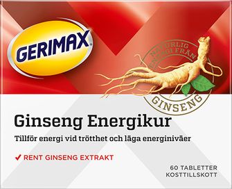 Gerimax Ginseng Energikur Tabletter 60 st