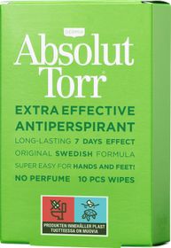 Dermix Absolut Torr Wipe Antiperspirant 10 st
