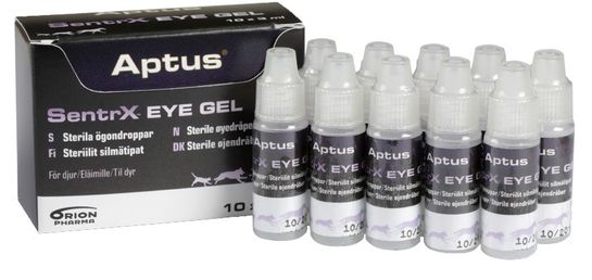 Aptus SentrX Eye Gel Ögondroppar för hund, katt och häst, 10x3ml