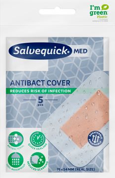 Salvequick Maxi Cover Antibact Plåster, 5 st