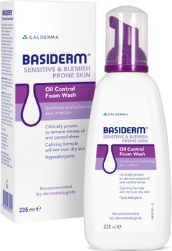 Basiderm Oil Control Foam Wash Ansiktsrengöring, 235 ml
