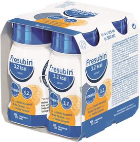 Fresubin 3,2 kcal DRINK komplett drickfärdigt kosttillägg vanilj-kola, 4 x 125 milliliter
