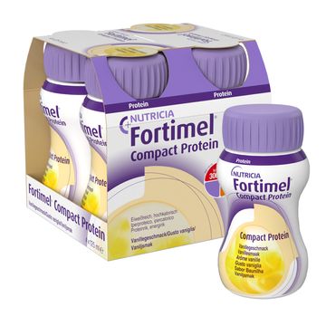 Fortimel Compact Protein drickfärdigt  kosttillägg, vanilj 4 x 125 milliliter