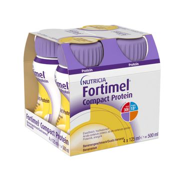 Fortimel Compact Protein drickfärdigt  kosttillägg, banan 4 x 125 milliliter