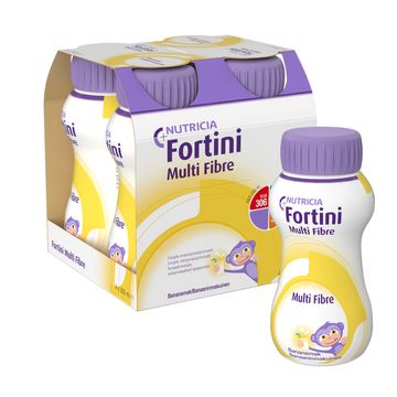 Fortini Multi Fibre komplett barnkosttillägg, banan 4 x 200 milliliter