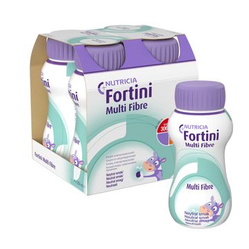 Fortini Multi Fibre komplett barnkosttillägg, neutral 4 x 200 milliliter