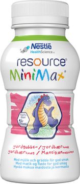 Resource MiniMax MiniMax drickfärdigt kosttillägg, jordgubb 2 x 200 milliliter