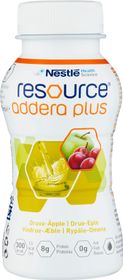 Resource Addera Plus drickfärdigt kosttillägg druva-äpple, 4 x 200 milliliter